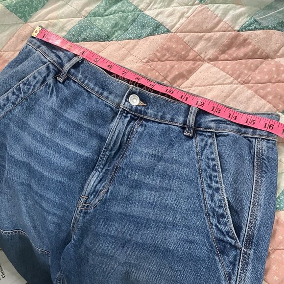 American Eagle 90's Straight Cargo Jeans Womens 12 Short - Picture 6 of 10